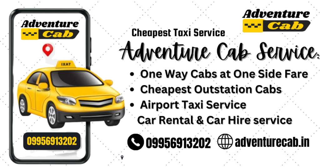 Outstation Taxi Service & One Way Cab Booking, Airport Taxi - Adventure Cab